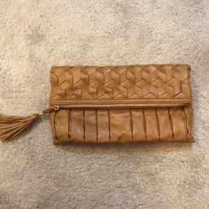 Brown clutch / messenger purse